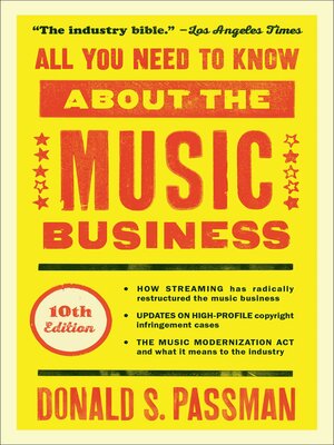 cover image of All You Need to Know About the Music Business: